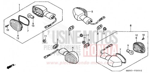 WINKER (2) CBR600FR1 de 2001